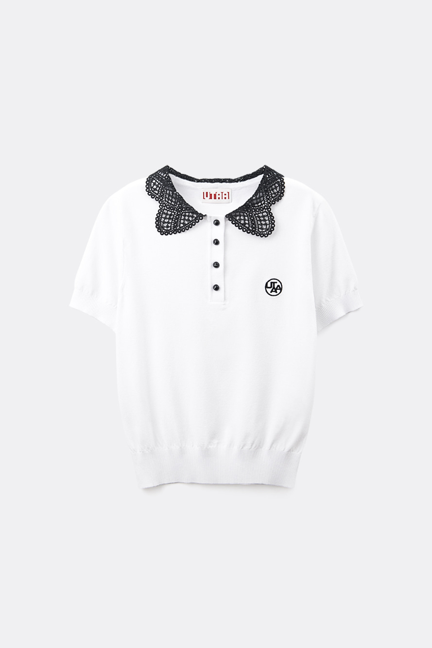 Áo len cổ ren cài nút Utah Moonlit — UTAA T-Shirt