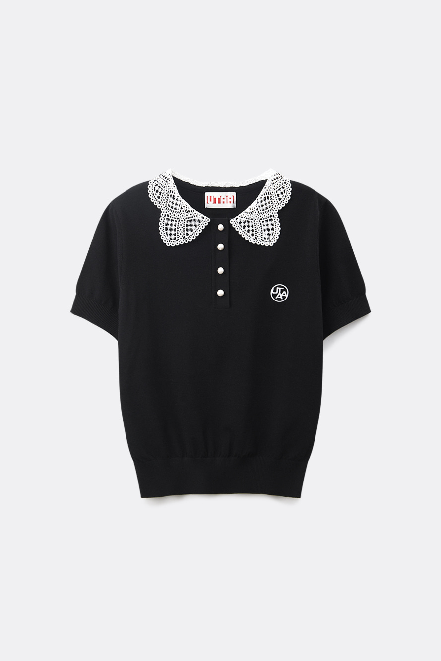 Áo len cổ ren cài nút Utah Moonlit — UTAA T-Shirt
