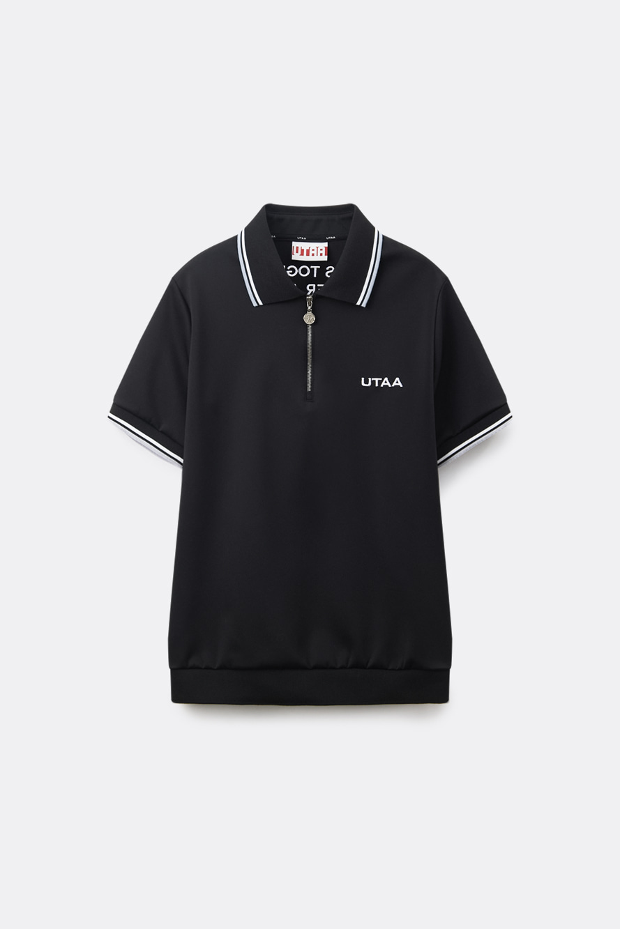 Áo thun PK hai đường kẻ màu xám Utah — UTAA T-Shirt