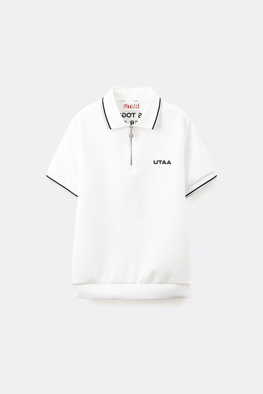 Áo thun PK hai đường kẻ màu xám Utah — UTAA T-Shirt