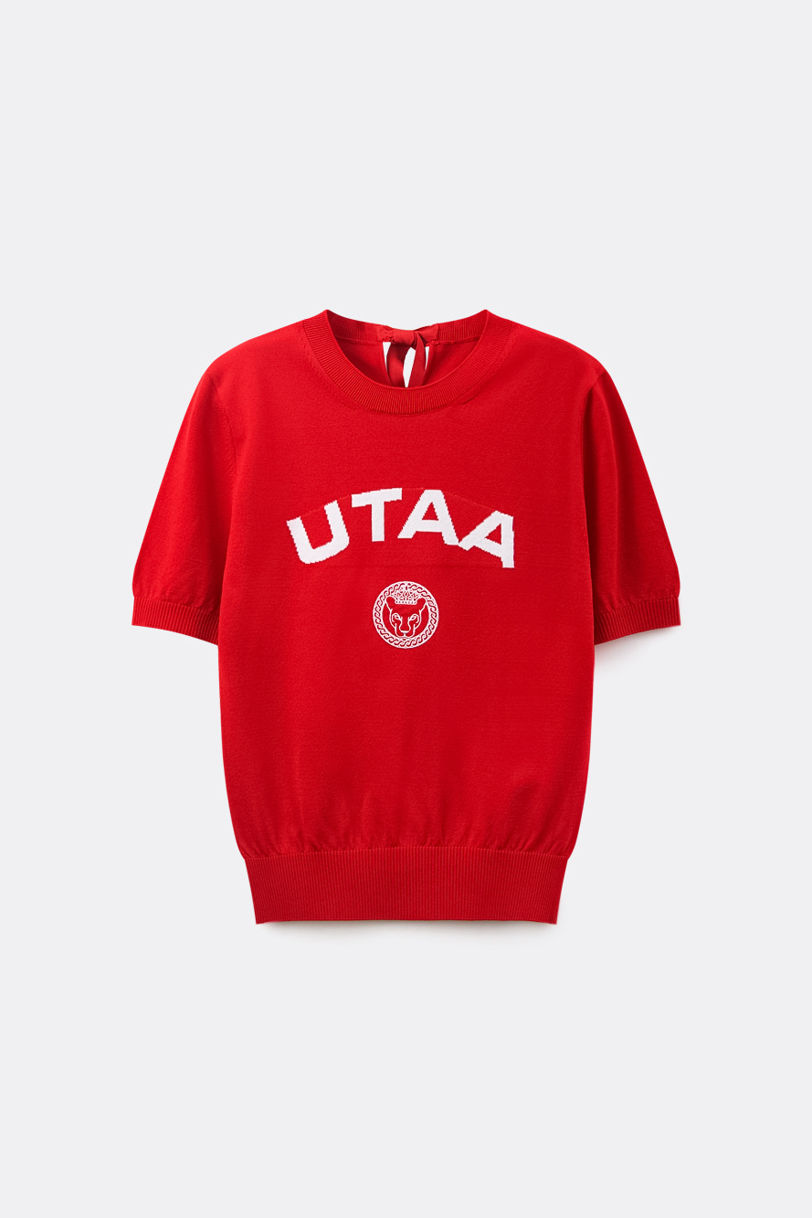 Cà vạt dệt kim biểu tượng báo đen Utah Stride — UTAA T-Shirt