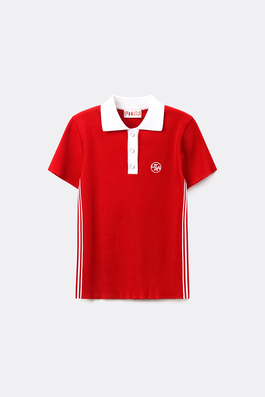 Áo thun dệt kim kẻ sọc Utah Lane PK — UTAA T-Shirt