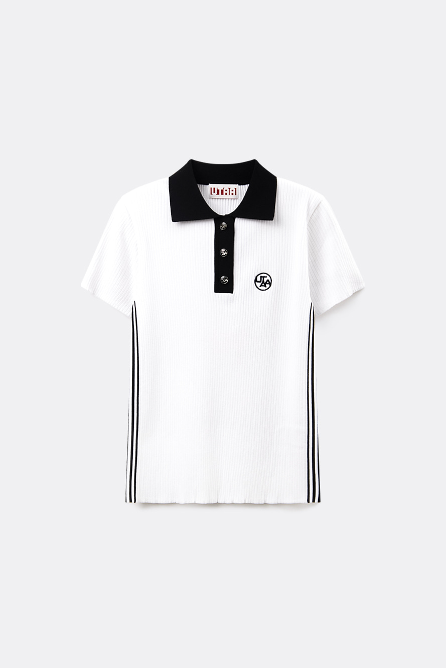 Áo thun dệt kim kẻ sọc Utah Lane PK — UTAA T-Shirt