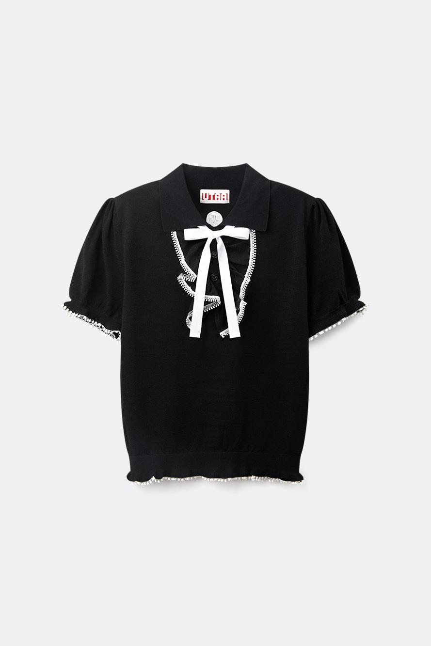 Utah Rainfall Drop Lace PK Knit — UTAA T-Shirt