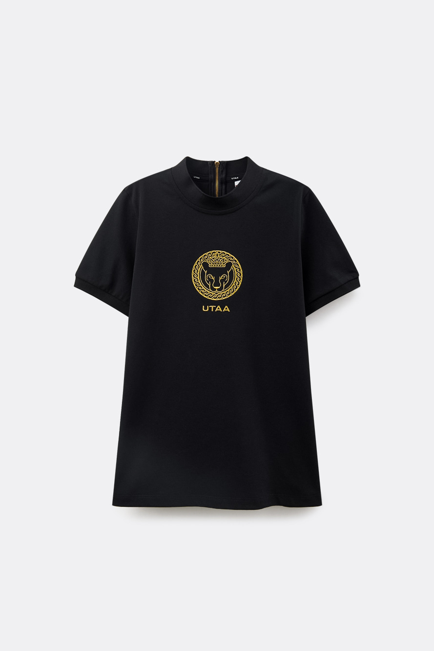 Áo thun cổ cao UTAA Crest Golden Panther — UTAA | Seoul Golf Fashion