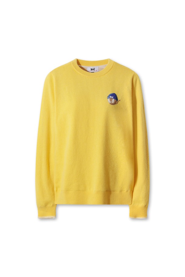 Áo knit golf nữ màu vàng nhạt — WAAC | Seoul Golf Fashion