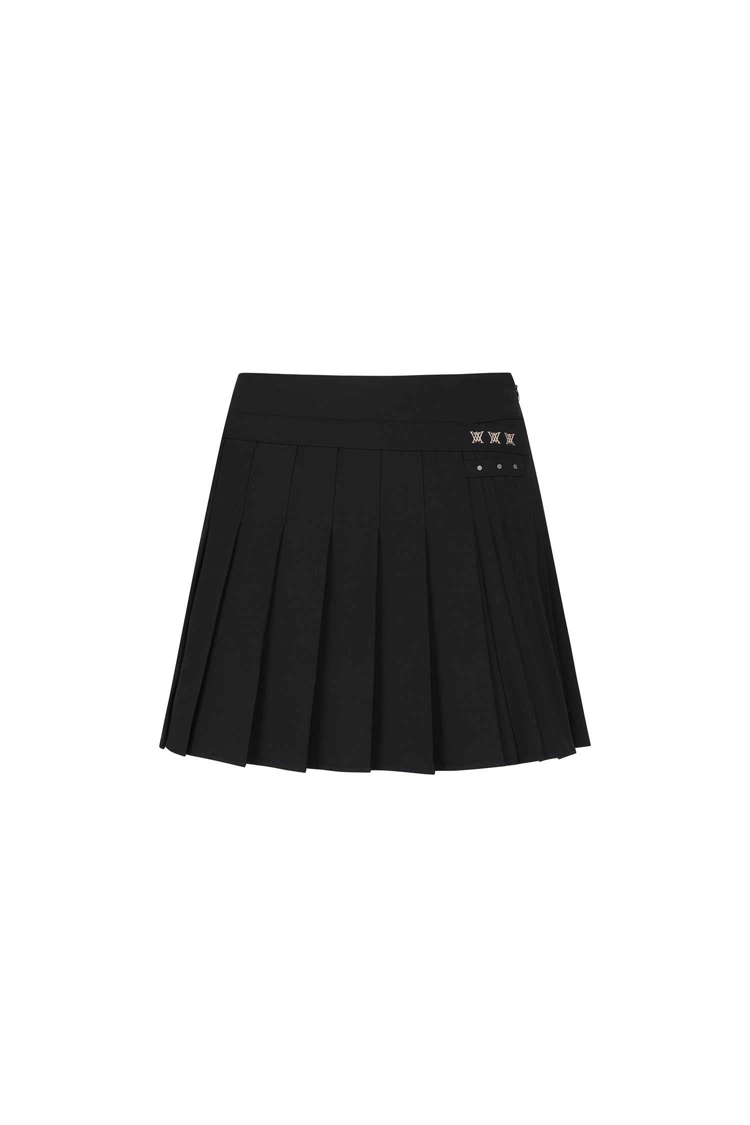 WOMEN FA ESSENTIAL PLEATED SKIRT_BK — Anew Skirt