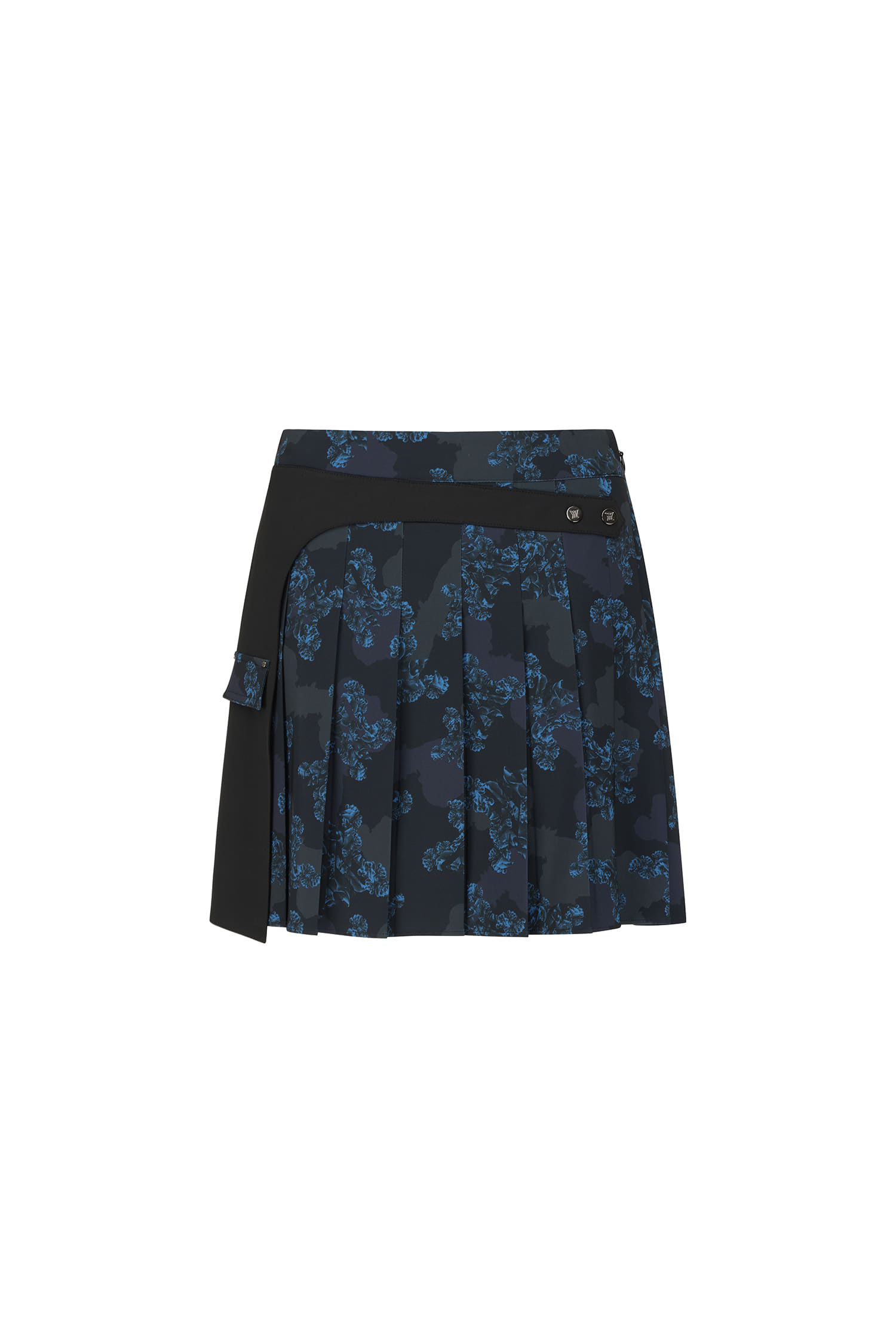 WOMEN FA FLOWER PATTERN PLEATED SKIRT_BK — Anew Skirt