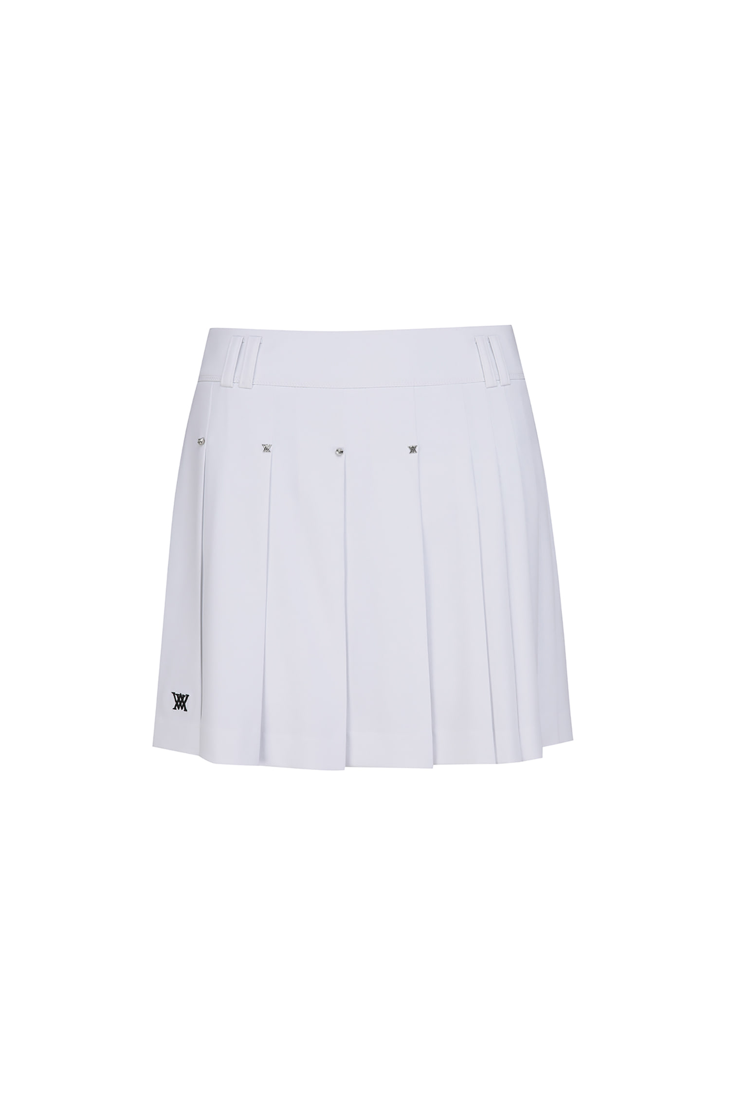 WOMEN SP ESSENTIAL PLEATED SKIRT_WH — Anew Skirt