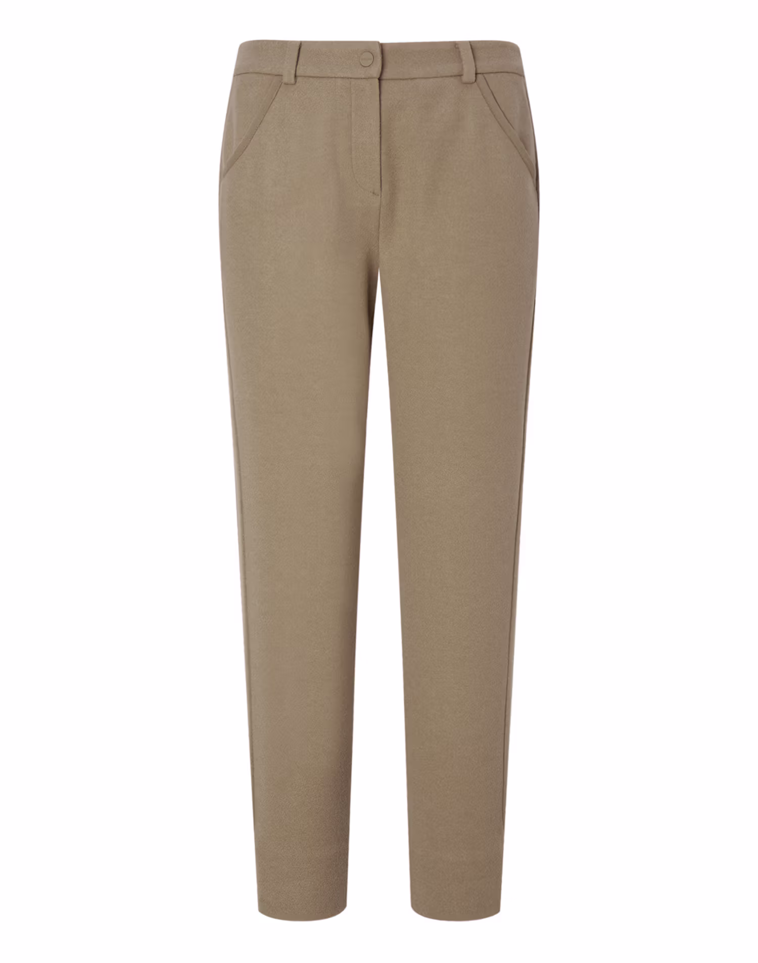Quần jogger nữ màu lạc đà, chất liệu giả len, bề mặt chải mịn. — Hazzys Pants