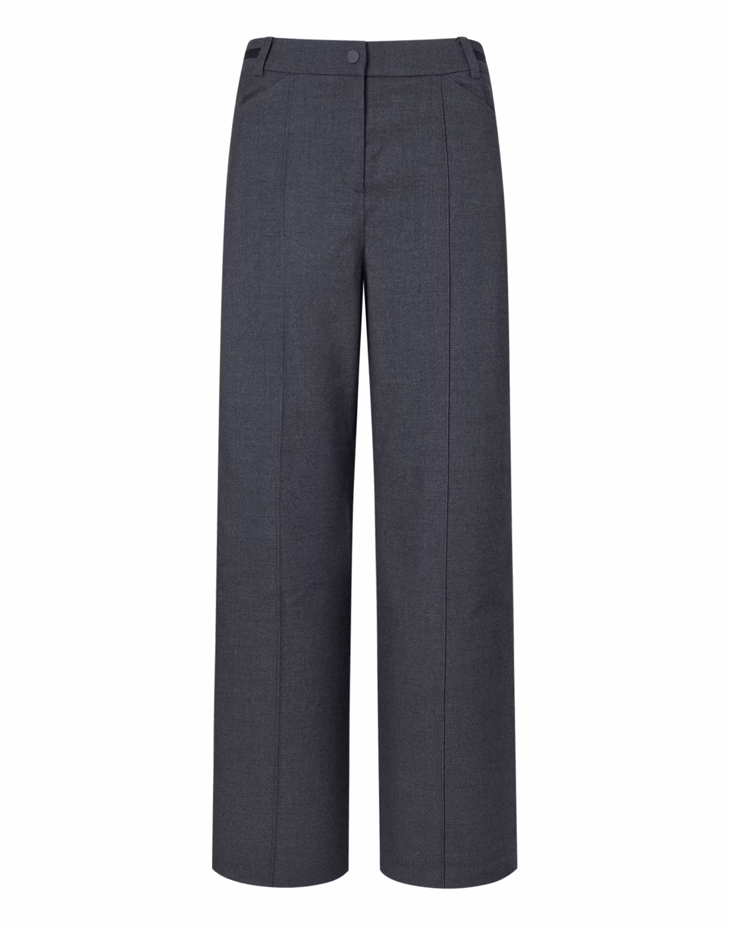 Quần ống rộng hiện đại màu xám than dành cho nữ — Hazzys | Seoul Golf Fashion
