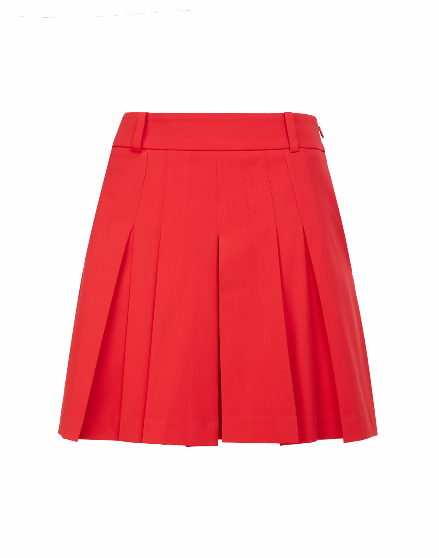 Quần đùi xếp ly màu đỏ dành cho nữ — Hazzys | Seoul Golf Fashion