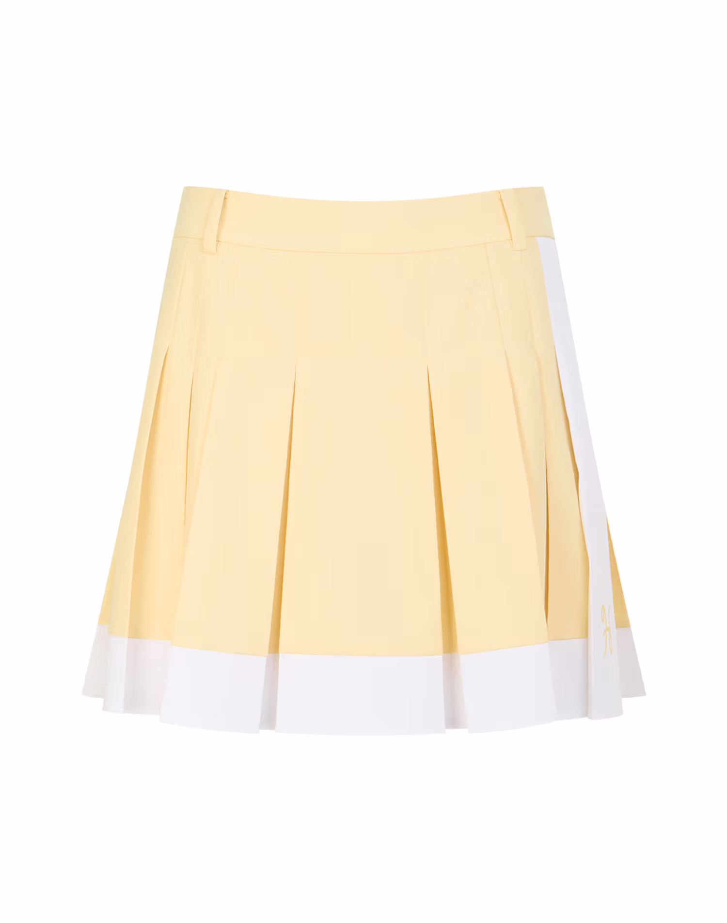 Váy xếp ly màu vàng dành cho nữ — Hazzys | Seoul Golf Fashion