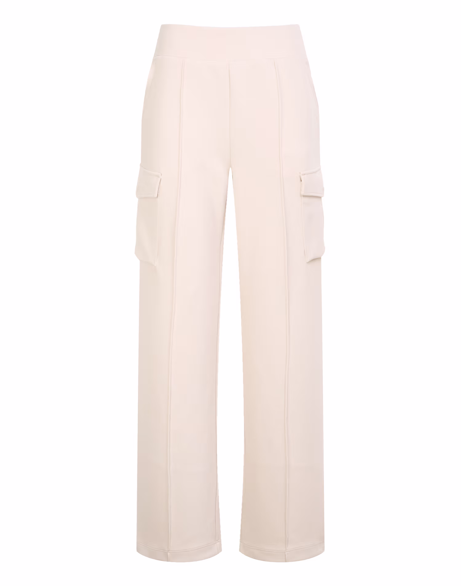 Quần ống loe cargo bằng vải jersey màu be dành cho nữ — Hazzys | Seoul Golf Fashion