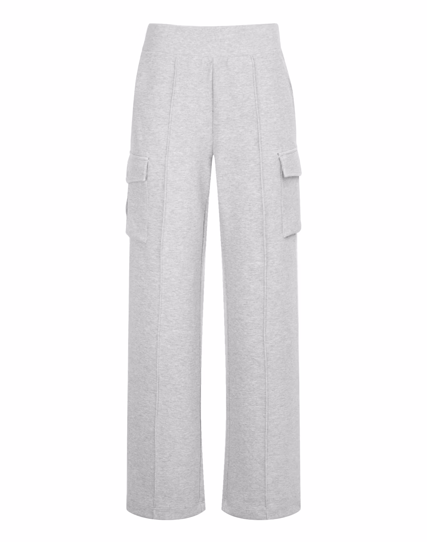 Quần ống rộng cargo bằng vải jersey màu xám dành cho nữ — Hazzys | Seoul Golf Fashion