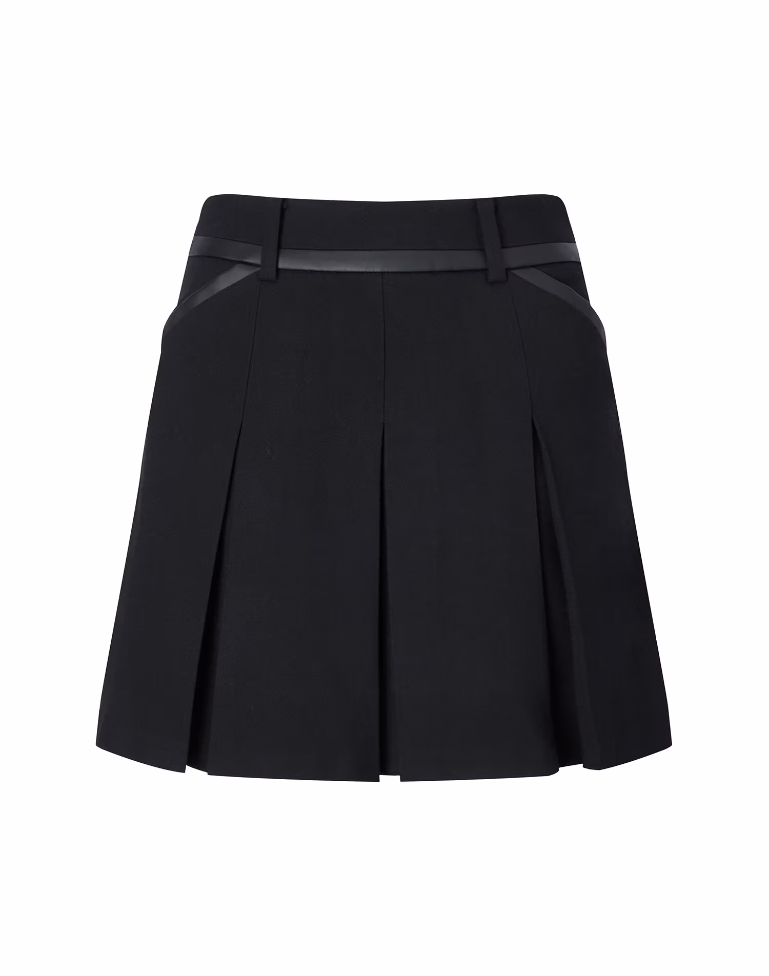 Chân váy xếp ly mùa đông thiết yếu màu đen dành cho nữ — Hazzys | Seoul Golf Fashion