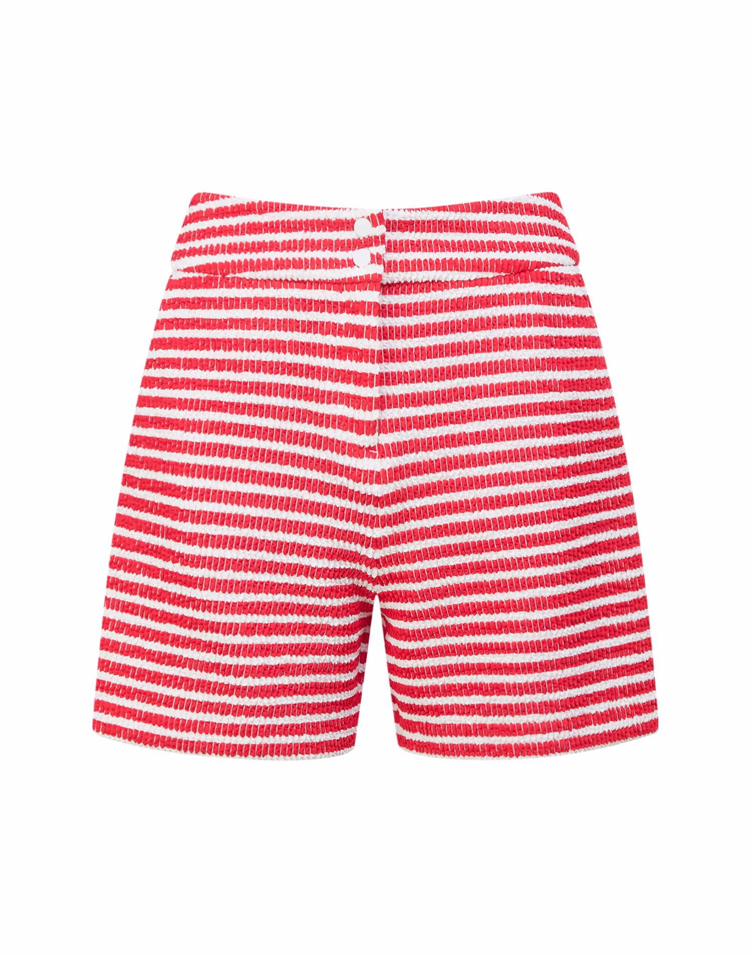 Quần short jersey kẻ sọc màu đỏ dành cho nữ — Hazzys | Seoul Golf Fashion