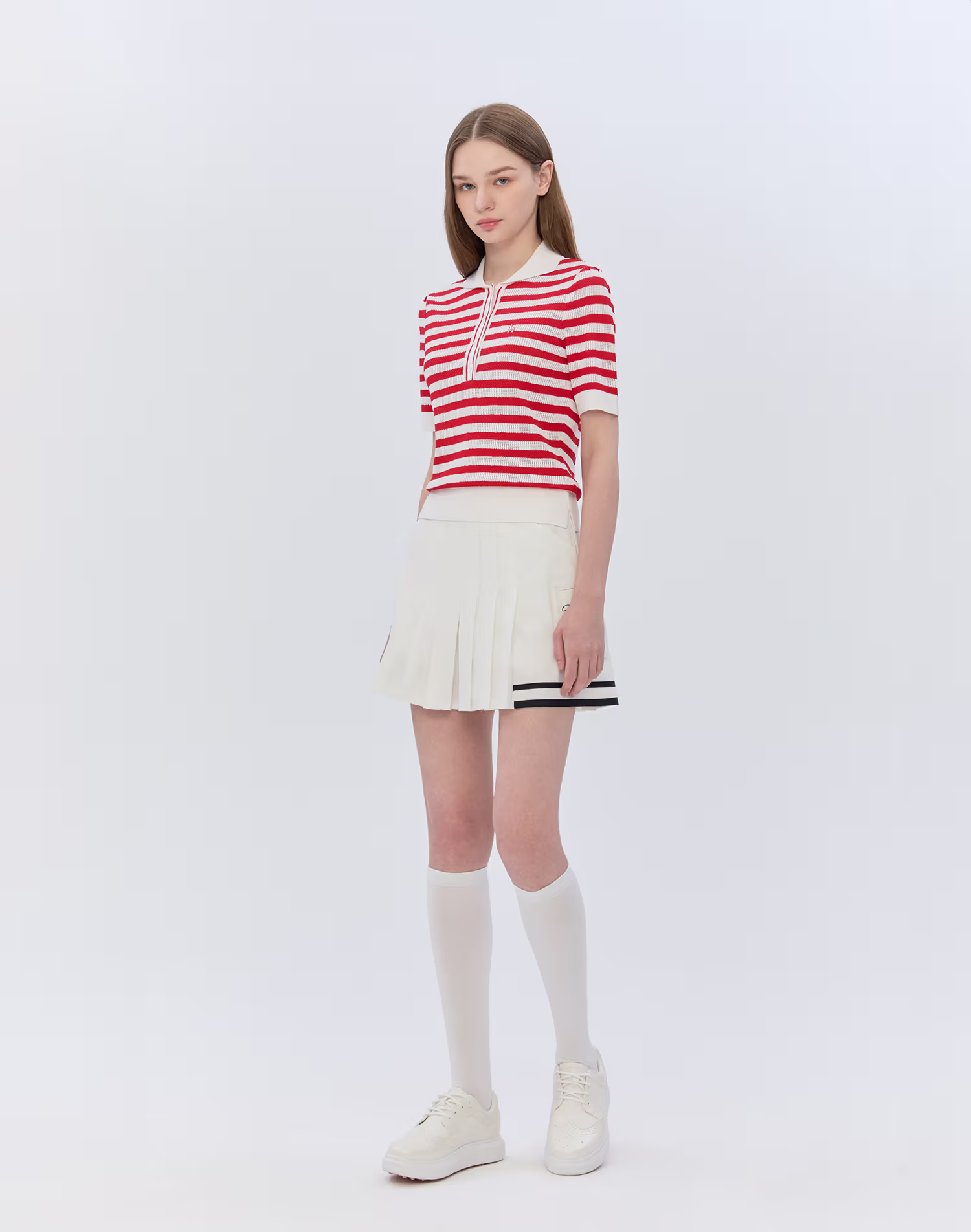 quần ống rộng màu trắng có túi bên hông dành cho nữ — Hazzys | Seoul Golf Fashion