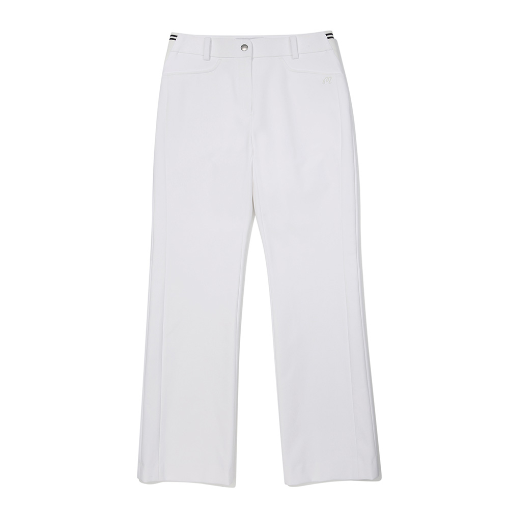 Quần golf nữ dáng suông màu trắng Malbon — Malbon | Seoul Golf Fashion