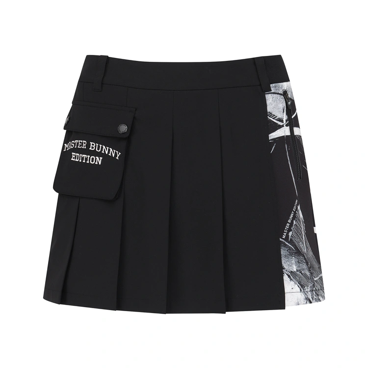 Quần short golf nữ — Master Bunny Edition (Đen) | Seoul Golf Fashion