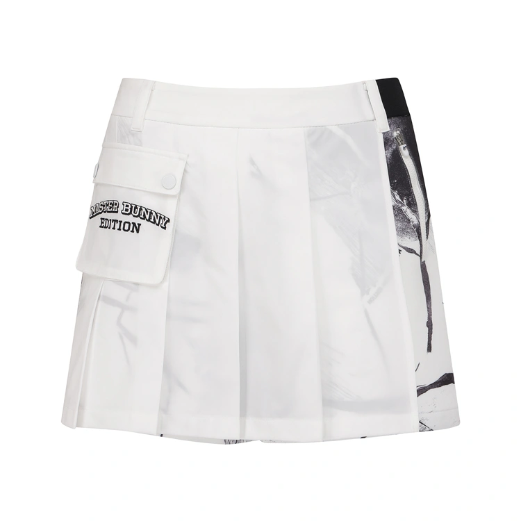Quần short golf nữ — Master Bunny Edition (Trắng) | Seoul Golf Fashion