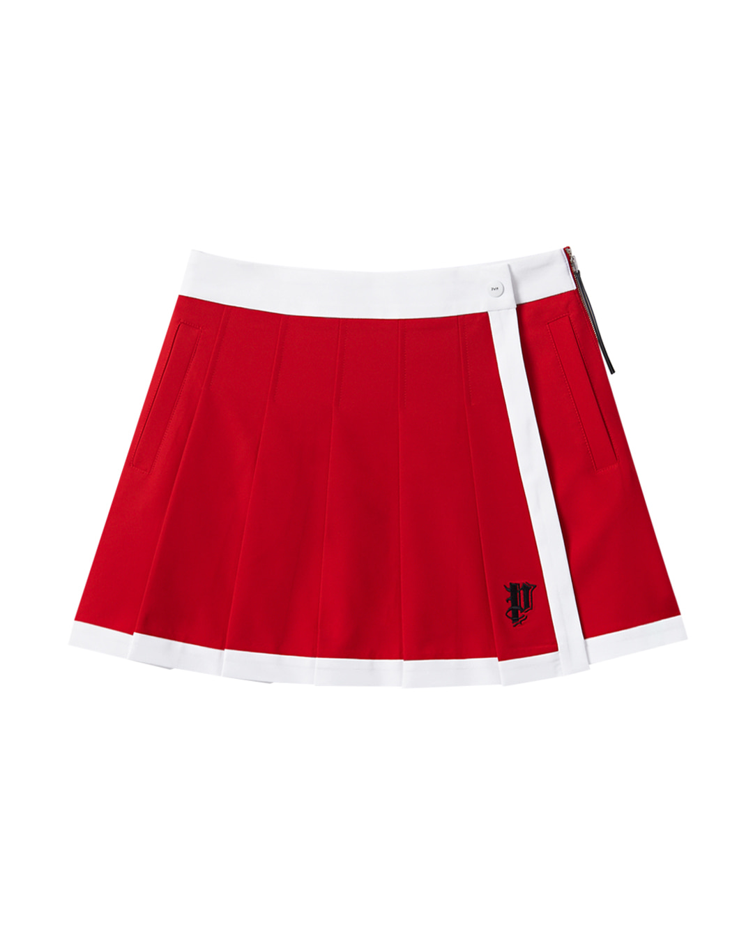 Váy xếp ly quấn với điểm nhấn màu sắc | Seoul Golf Fashion