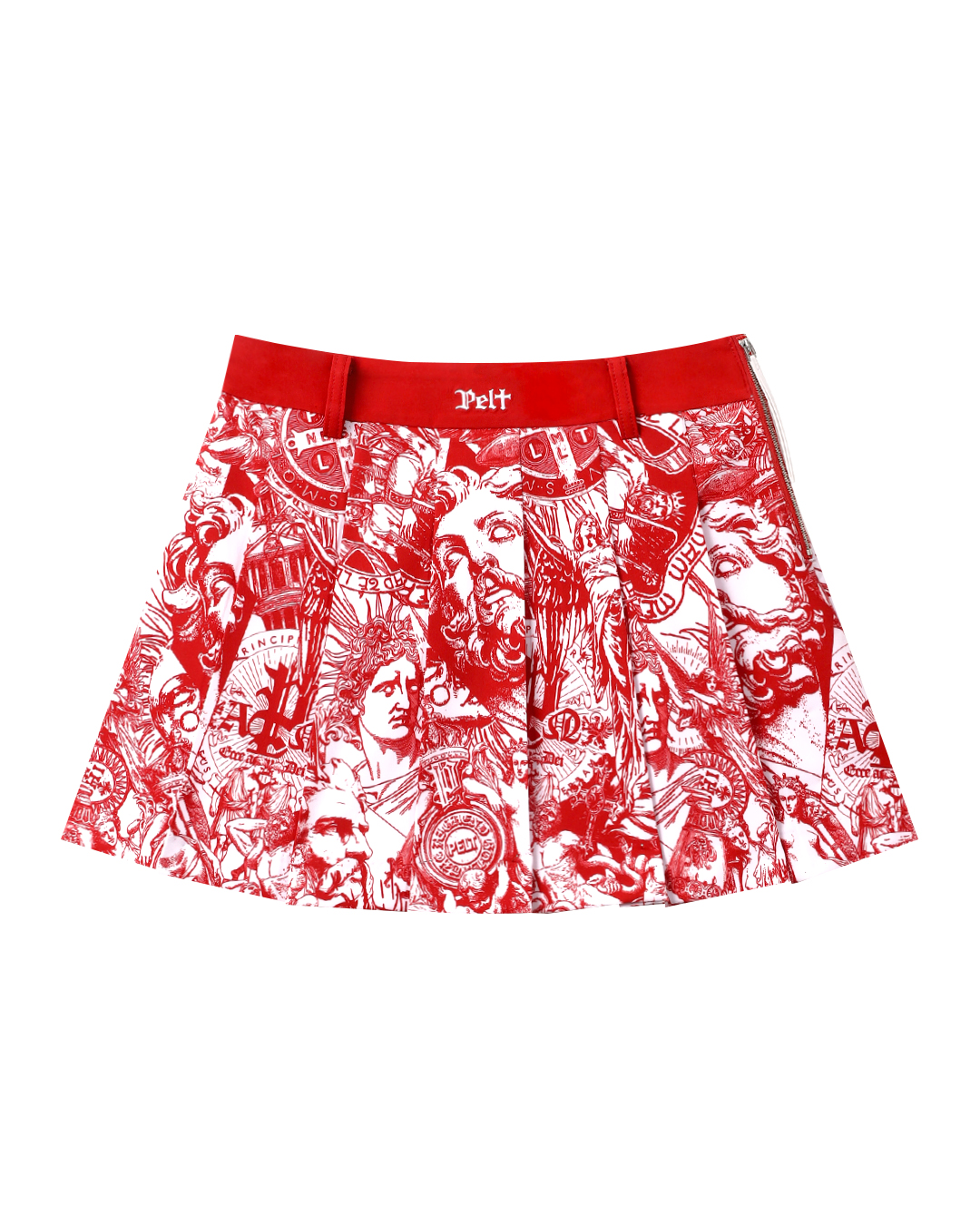 Chân váy xếp ly in hình Poseidon bằng nỉ | Seoul Golf Fashion
