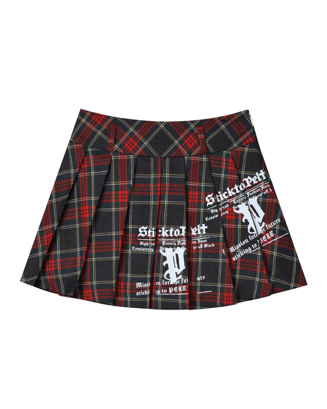 Váy xếp ly kẻ caro vàng bằng nỉ | Seoul Golf Fashion