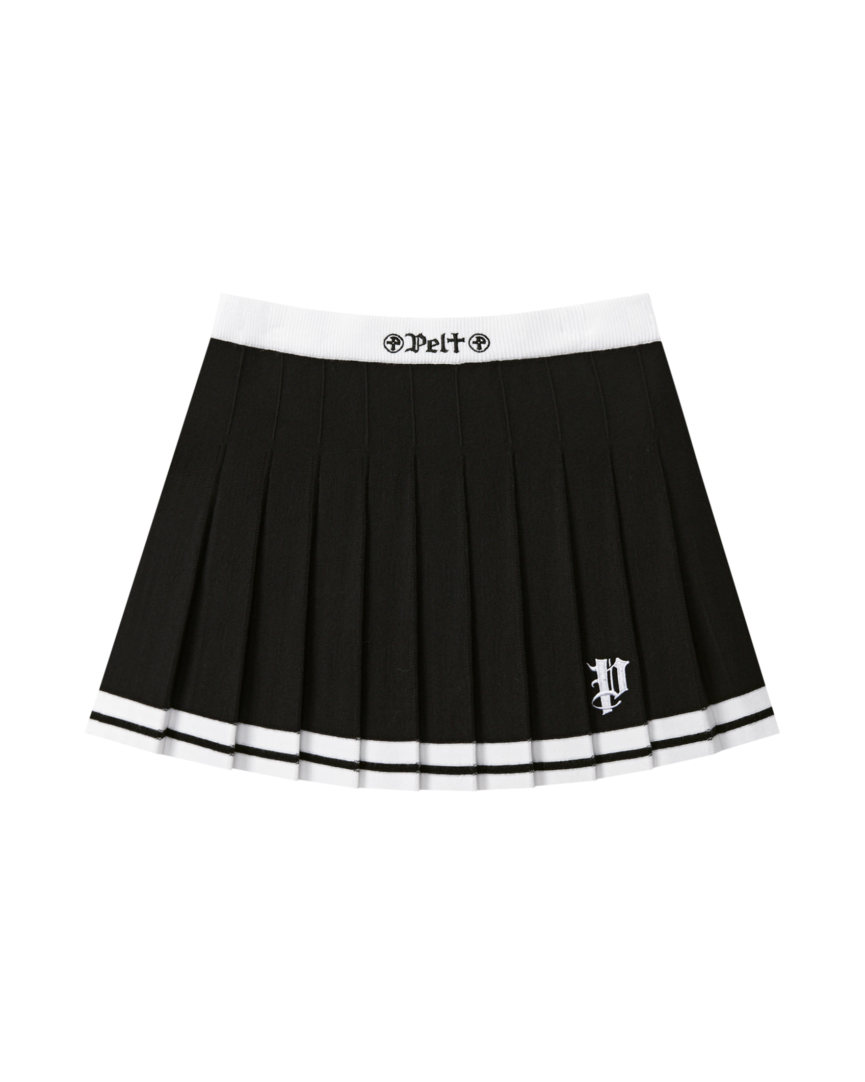 Chân váy chữ A với chi tiết phối màu. | Seoul Golf Fashion