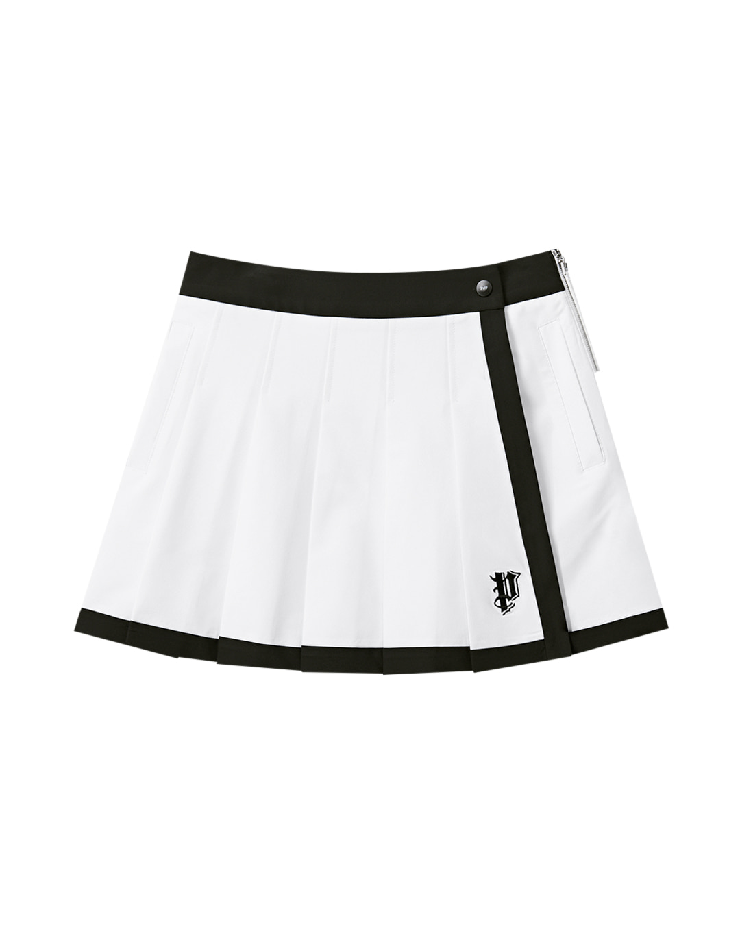Váy xếp ly quấn với điểm nhấn màu sắc | Seoul Golf Fashion