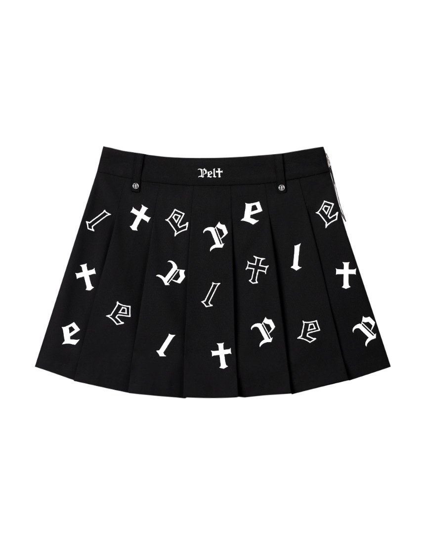 Váy xếp ly in logo Felt point | Seoul Golf Fashion
