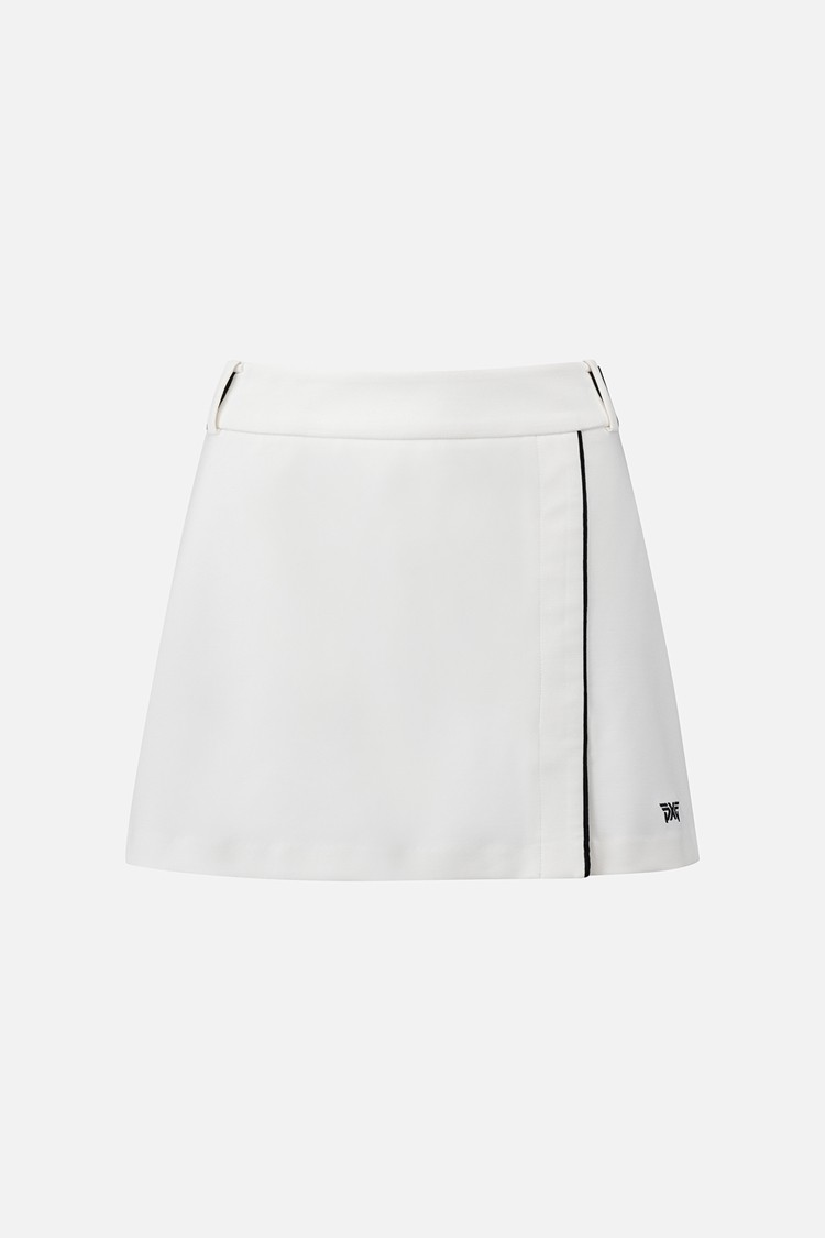 여성 겨울 A라인 랩 스커트 — PXG Skirt
