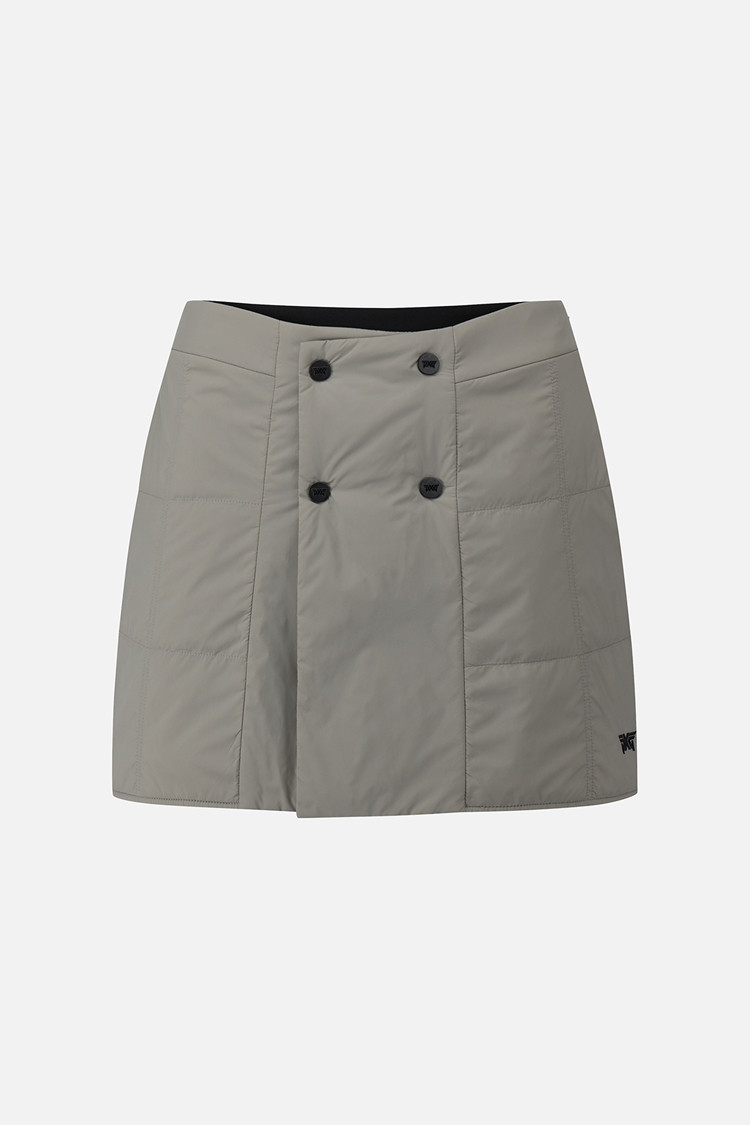 여성 겨울 패디드 레이어드 스커트 — PXG Skirt