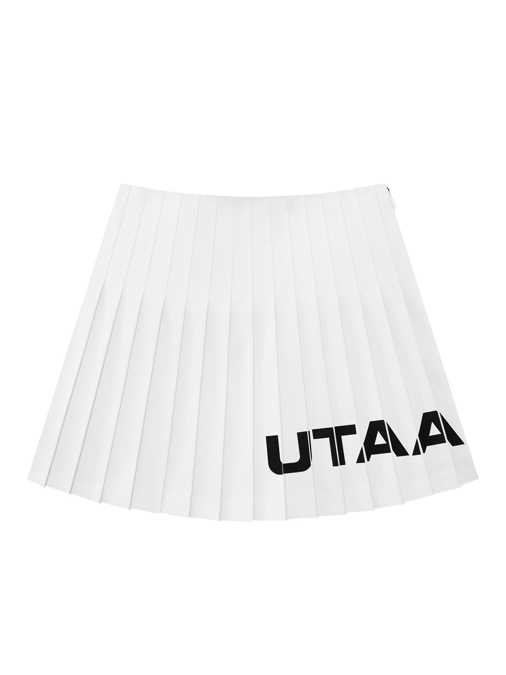 Chân váy xếp ly phối len co giãn có logo — UTAA Skirt