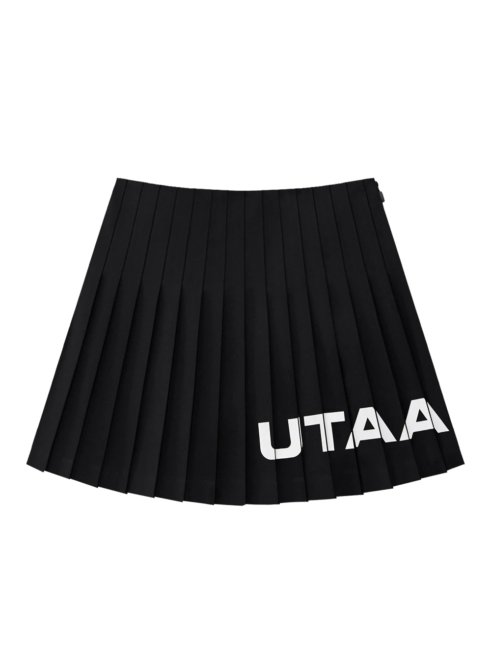 Chân váy xếp ly phối len co giãn có logo — UTAA Skirt