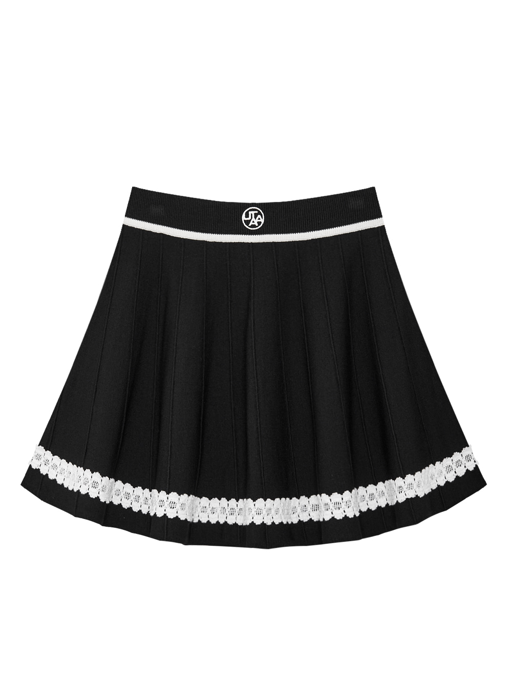 Chân váy xòe dệt kim ren hoa mẫu đơn Utah — UTAA Skirt
