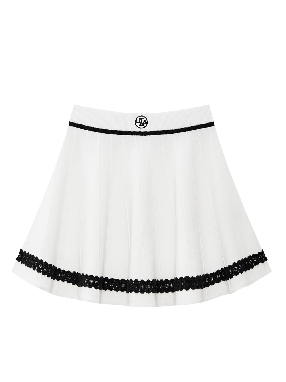 Chân váy xòe dệt kim ren hoa mẫu đơn Utah — UTAA Skirt