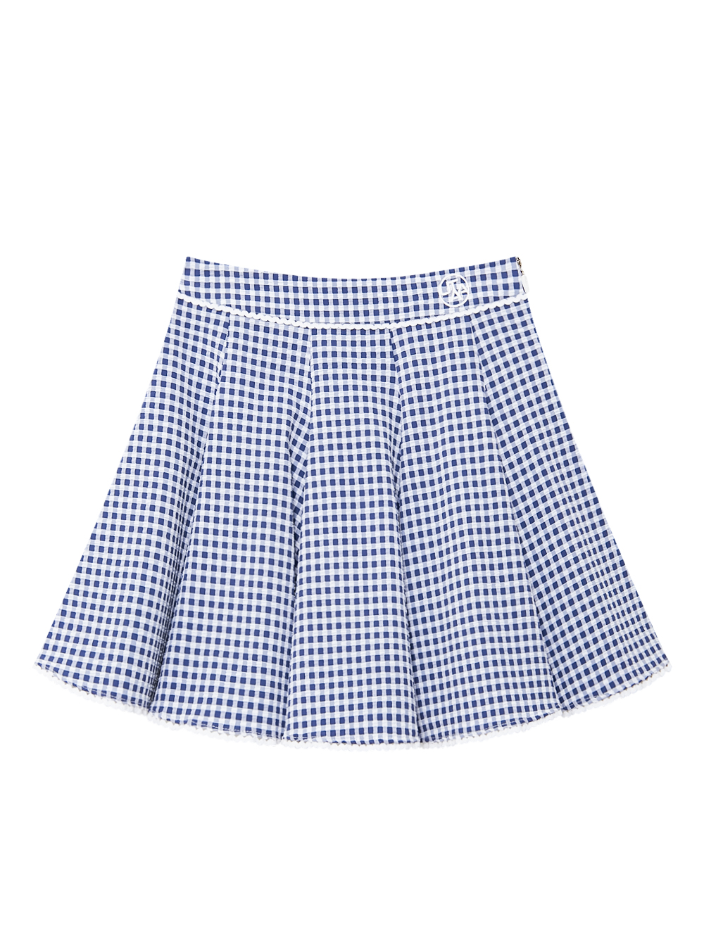 Chân váy xòe ren xếp ly họa tiết kẻ caro Utah Ocean — UTAA Skirt