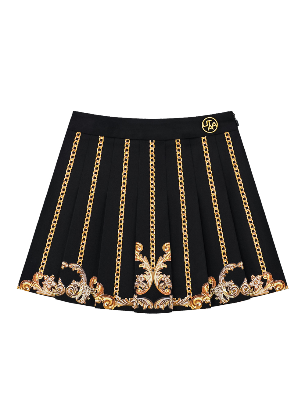 Váy xếp ly kiểu Baroque với dây chuyền vàng Utah — UTAA Skirt