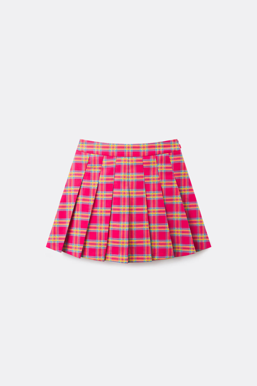 Chân váy xếp ly kẻ caro Utah Pop Color Tartan — UTAA Skirt