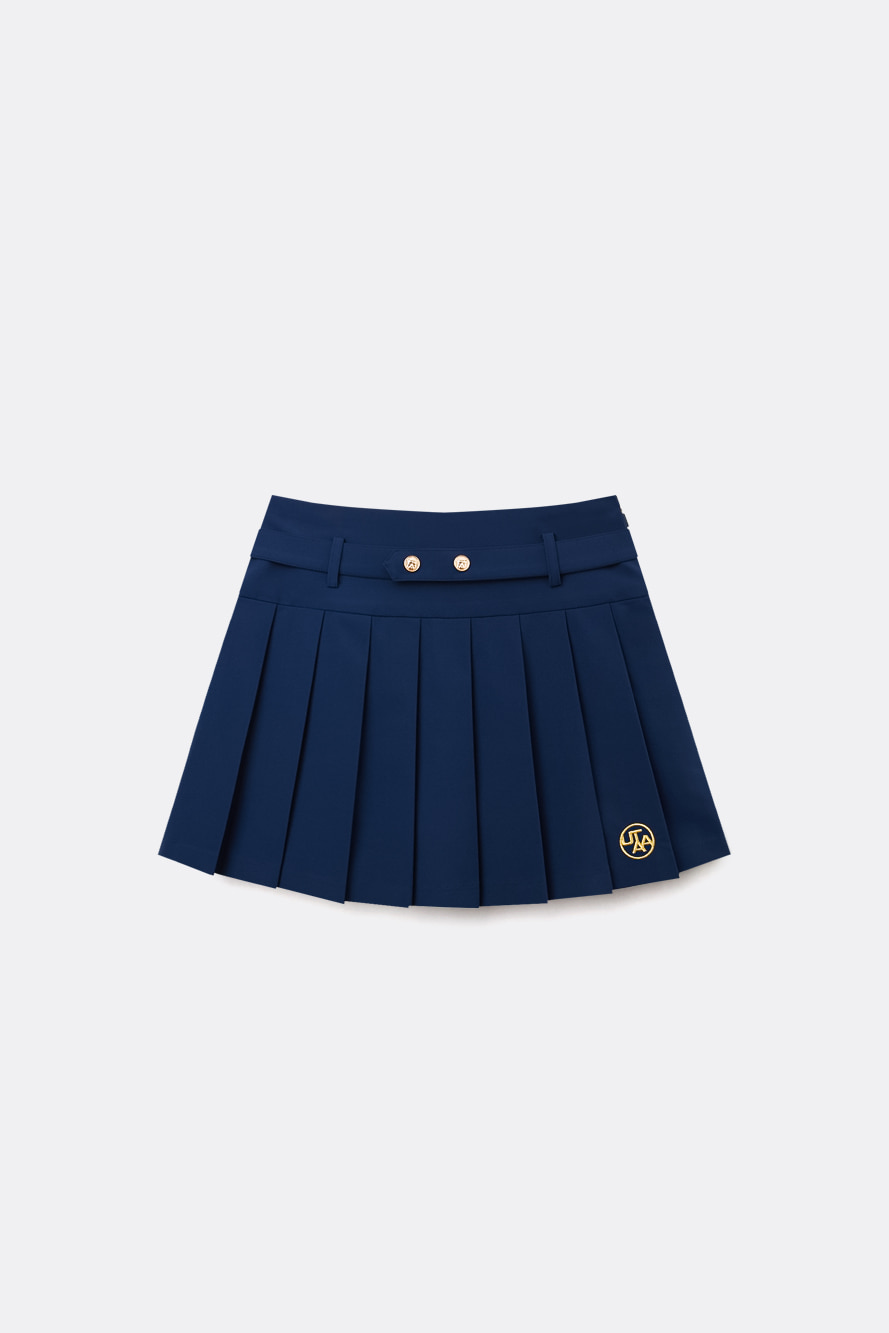 Chân váy xếp ly thắt lưng có logo Utah Ducat Gilt — UTAA | Seoul Golf Fashion