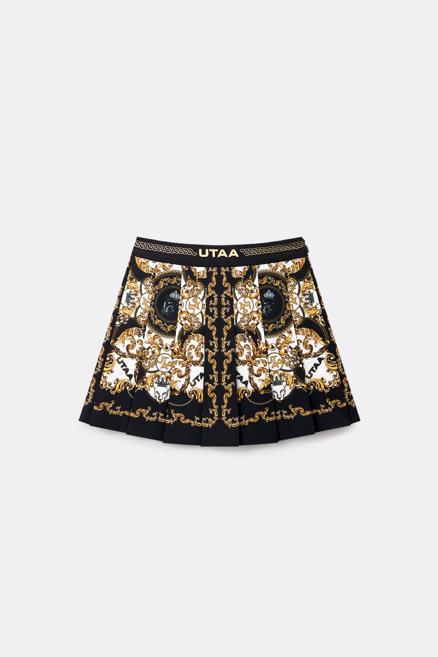 Chân váy xếp ly UTAA Midnight Panther Baroque — UTAA | Seoul Golf Fashion