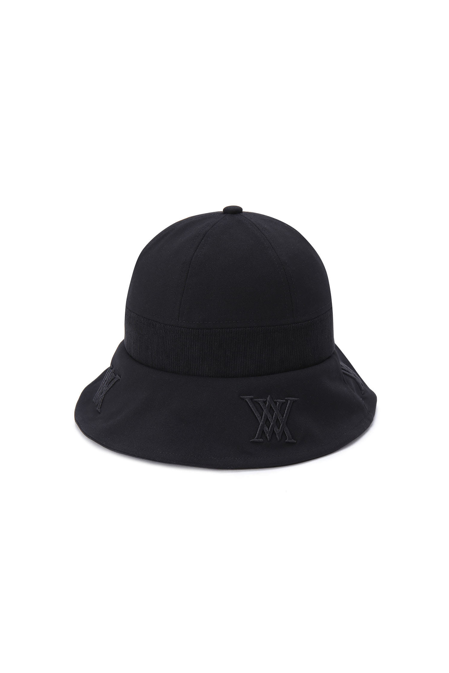 (W) LOGO UNBAL BUCKET HAT_BK — Anew Hat