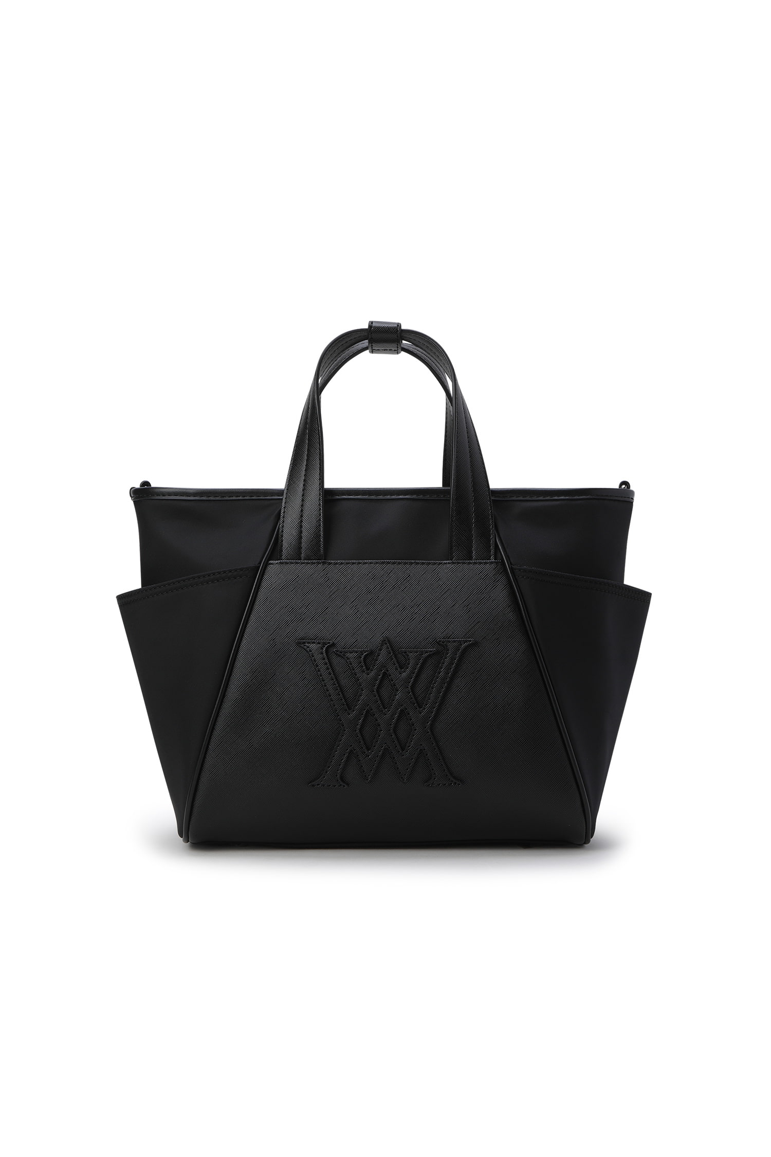 UNI TWO TONE TOTE BAG_BK — Anew | Seoul Golf Fashion