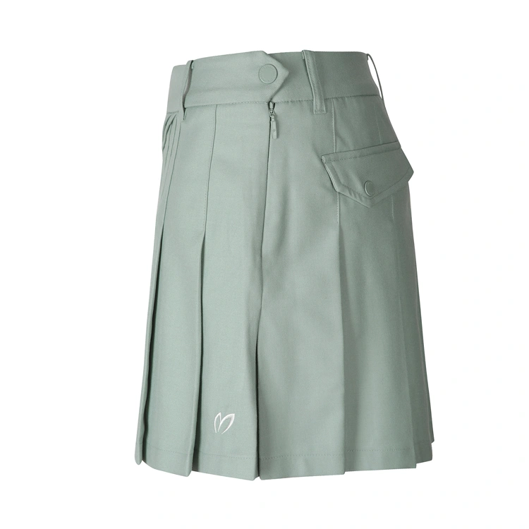 Váy golf nữ xếp li chéo màu xanh mint — ảnh 3