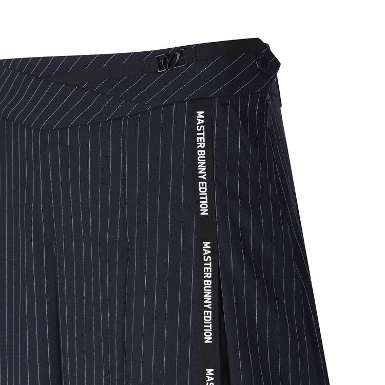 Chân váy golf nữ xếp ly sọc trắng xanh navy — ảnh 5