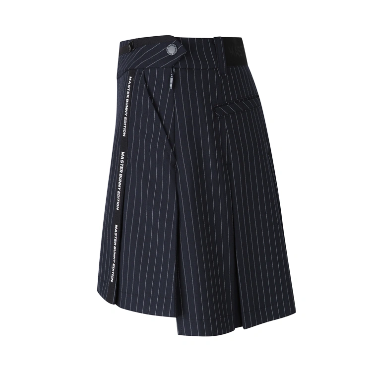 Chân váy golf nữ xếp ly sọc trắng xanh navy — ảnh 4