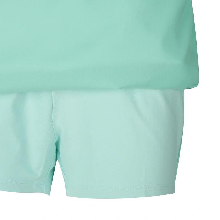 Váy golf nữ dáng xòe màu xanh mint viền đen — ảnh 5