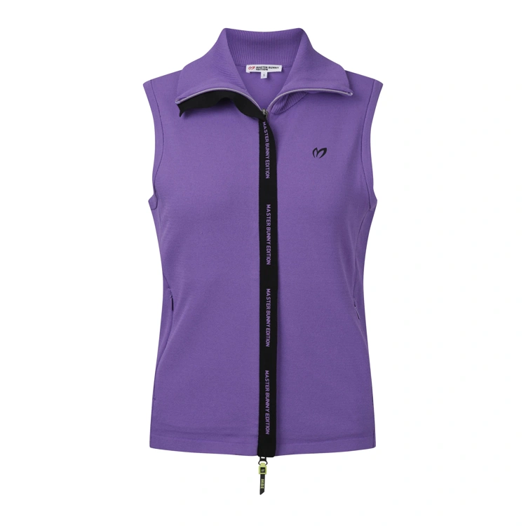 Áo vest golf nữ không tay cổ đứng màu tím — Master Bunny Edition | Seoul Golf Fashion