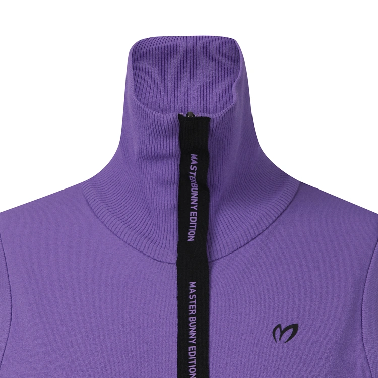 Áo vest golf nữ không tay cổ đứng màu tím — ảnh 5